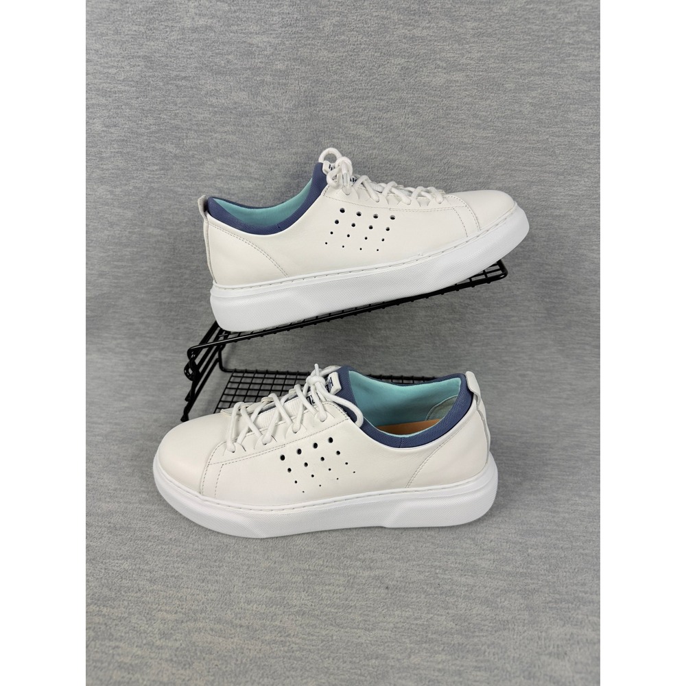 Samuel Hubbard Flight Sport 2.0 Womens 7.5 White Leather Blue Lining Lightweight